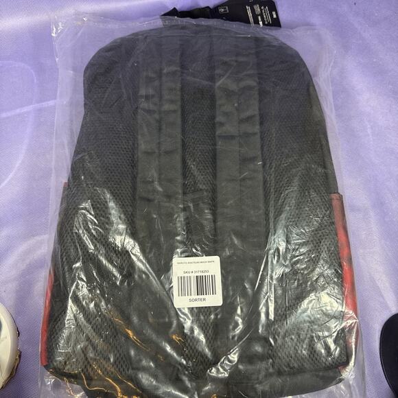 Naruto Shippuden Akatsuki Tie-Dye Backpack - New J5 - Picture 4 of 4